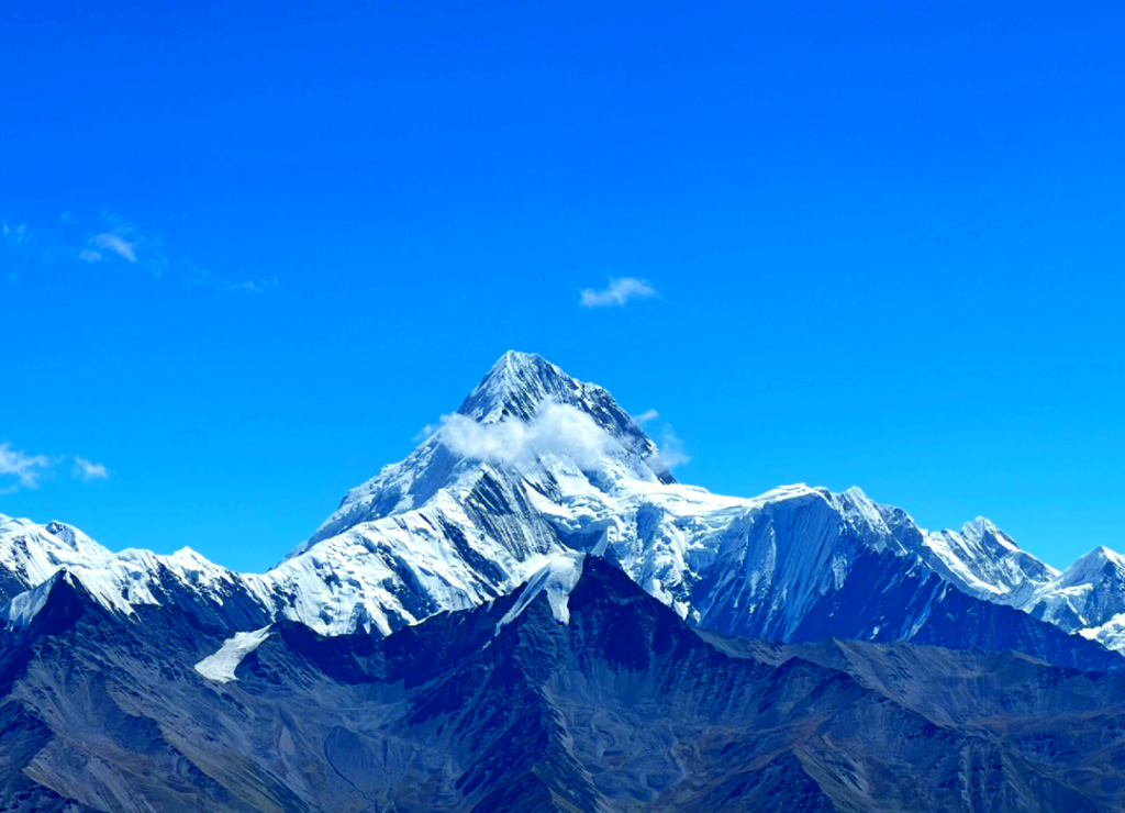 gongga snow mountain landscape
